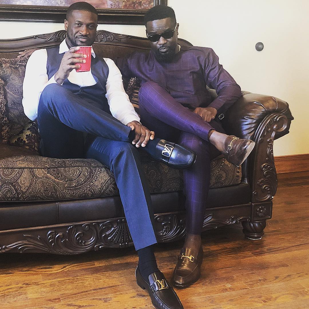Peter Okoye Pictured With Sarkodie