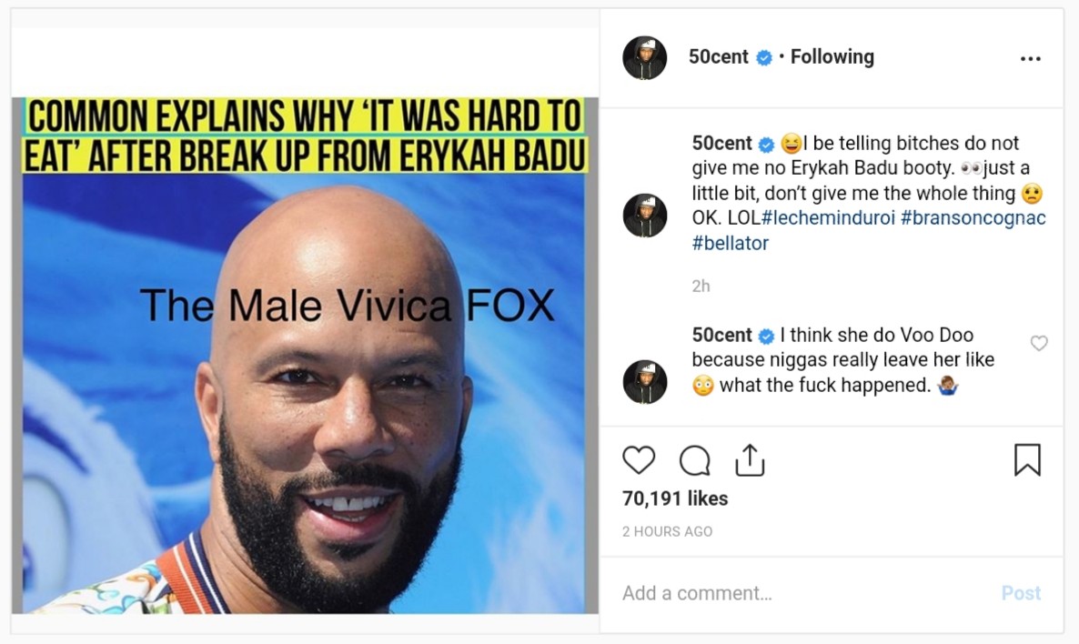 50 Cent Calls Common The Male Vivica A. Fox (2)