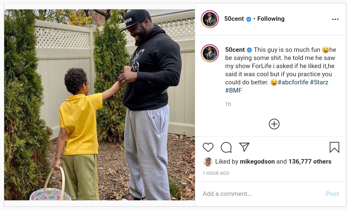 50 Cent Son Tells Him Practice After Watching For Life (2)