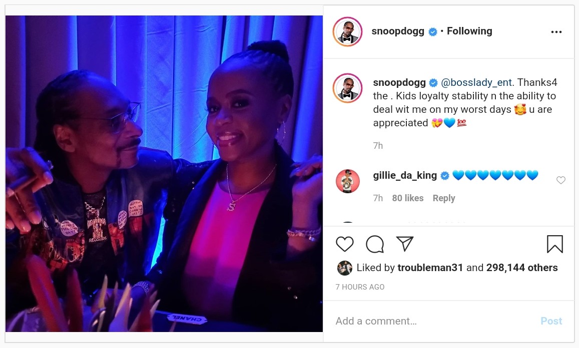 Snoop Dogg Thanks Wife Shante Broadus For Their Kids (2)