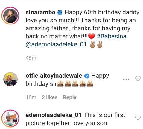 Sina Rambo Wishes Dancing Senator Dad Happy 60th Birthday