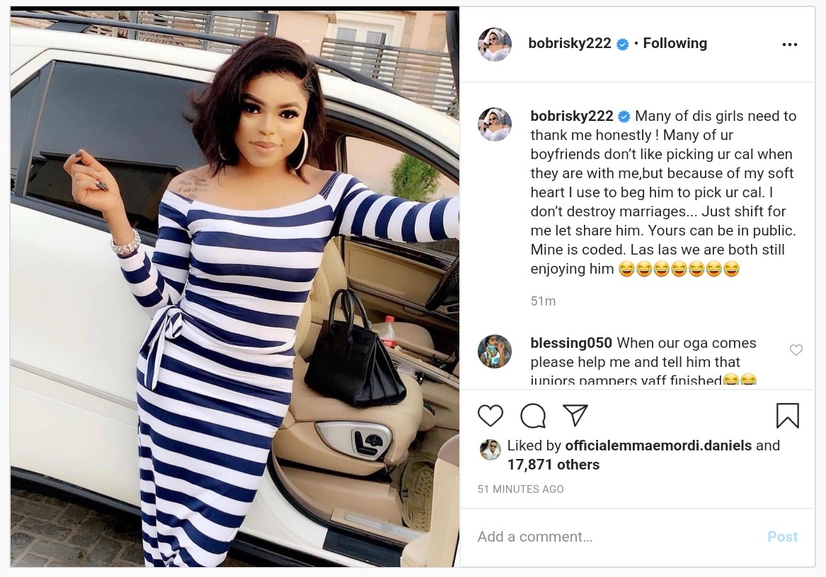 Your Boyfriends Dont Like Picking Your Calls When With Me Bobrisky (2)