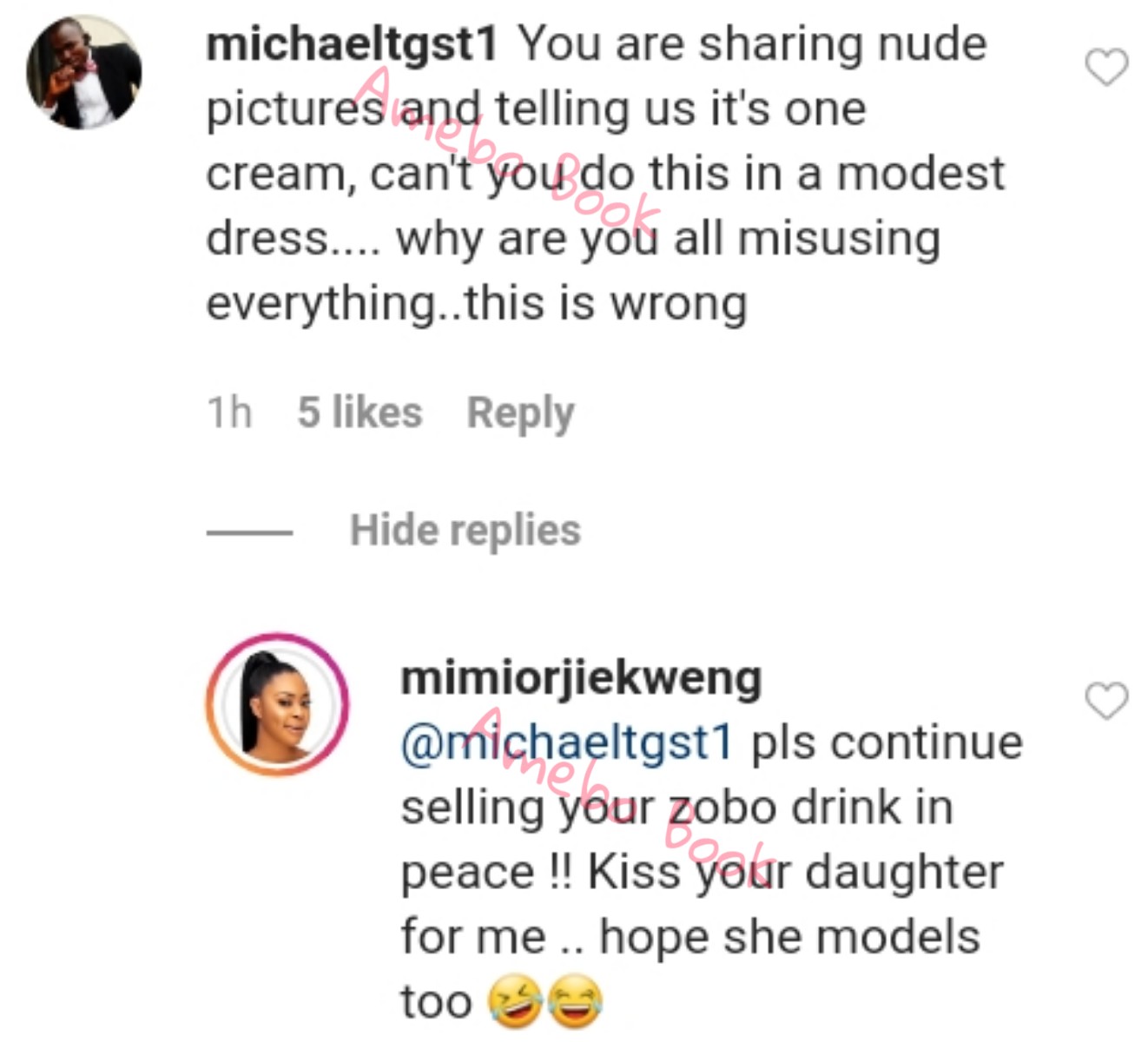 Fan Blasts Mimi Orjiekwe For Sharing Nude Pictures (2)