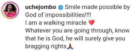 Smile Made Possible By God Of Impossibilities Uche Jombo
